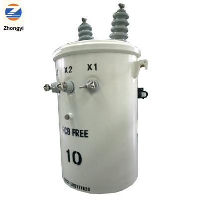 China Power Distribution System D9-5KVA 11KV/0.24KV Single Phase Pole Mount Power Distribution Oil Immersed Transformer 11KV 5KVA for sale