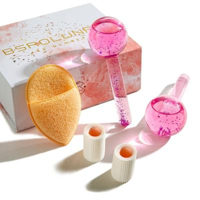 Κίνα Beauty Daily Routines Shrinking Pore Reduce Pink Ice Cooling Facial Globes For Massage Eye Puffiness And Dark Circles προς πώληση