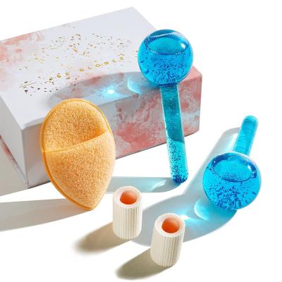 중국 Pore ​​Shrinking 2Pcs Pink Cooling Ice Globes Set For Facials Roller Face, Eye, Neck, Skin Massager 판매용