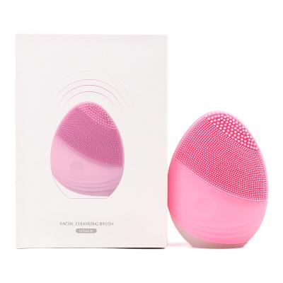 Cina Top Selling Sonic Vibration Massager Electronic Face Deep Cleansing Vibration Massager Silicone Superior Pore Remover Silicone Facial Cleansing Brush in vendita