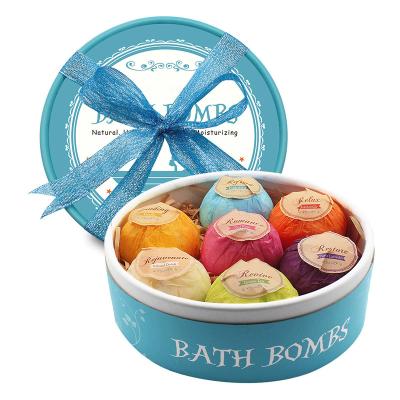 China Wholesale Custom Ball Shape Travel Home Natural Body Spa Hotel Spa Organic Fizzy Bath Bomb for sale