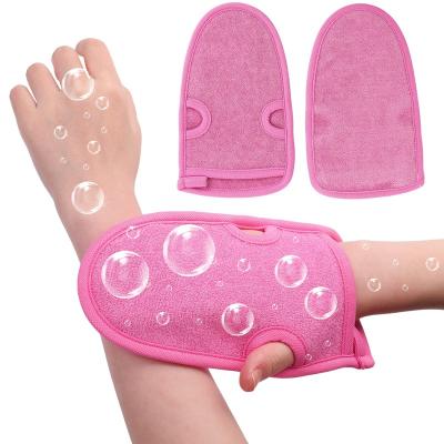 China EXFOLIATE Body Spa Massage Bathing Shower Gloves For Bath Exfoliating Scrubber Glove for sale