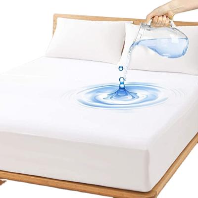 China Waterproof Double Bed Is Super Thick Cooling Hypoallergenic Waterproof Structure Mattress Protector for sale