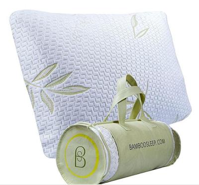 China Anti-Apnea Best Selling Hypoallergenic Memory Foam Bamboo Shredded Pillow 2 Packs for sale