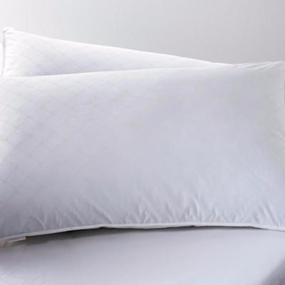 China Anti-Apnea Promotional Soft Fiber Cotton Shell Down Pillow Wholesale White Stocking Pillow for sale