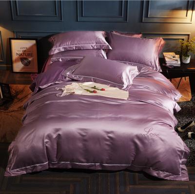 China China Supplier Disposable Pure Mulberry Silk Bed Sheet Set Comforter Bedding Set Set Four Pieces for sale