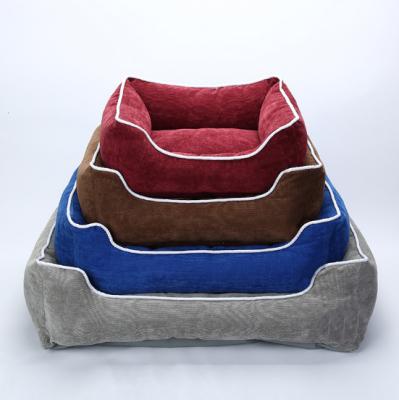 China Sustainable Soft Square Warm Approved Dog Cushion, Luxury Square Pet Bed, Dog Bed Luxury for sale