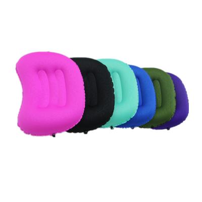 China Polyester / Cotton Tops Standard Air Cell Cushion Inflatable Camping Pillows For Sleeping for sale