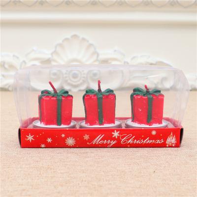 China Luxury Glass Relighting Candle Christmas Cartoon Shoe Style Candle Bulk Wax Indoor Home Decorations Candle for sale