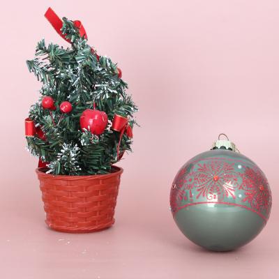 China New round Christmas balls tending to ornamental fashion and made of turned glass for sale