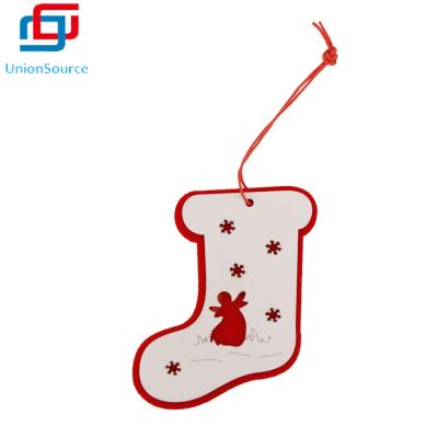 China Chirstmas decor wooden hanging decoration come with a unique design and bright color, Christmas wooden decor for Christmas tree for sale