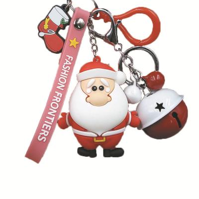 China Fashionable Christmas Key Chain Mini Jingle Bells Christmas Pendant Cartoon Decoration Ornaments for sale