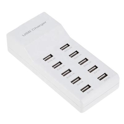 China UniversalÂ   usb wall charger 10 port Usb Charger Station Charging Detect Security Smart Usb Ports Multiple Devices Smart Phone Tablet Laptop for sale