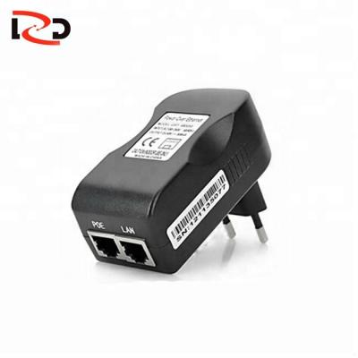 China Telecom Price Nice Wall Socket 15v PoE Injector For IP Camera for sale