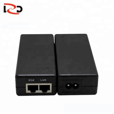 China Supply Power And Data Non To POE Devices 30W 10/100mbps 24v 48v POE Injector With EU/US/UK/AU Plug AC Cable for sale