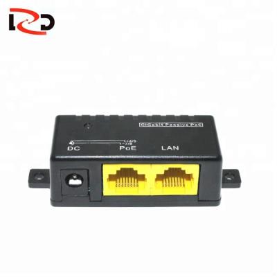 China High Quality Black CCTV and IP Camera PoE Injector Passive Splitter 5V 12V 24V 48V for sale