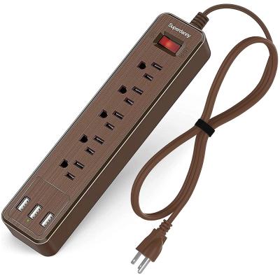 China 5 ac outlet 3 usb ports china factory 5 usb outlet 3 usb surge protector modern design for sale