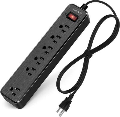 China 6 AC Outlet China Factory 6 Outlet Surge Protector Power Strip Modern Design for sale