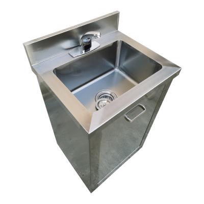 China Hospital clean room engineering stainless steel hand wash sink for cleanroom hospital for sale