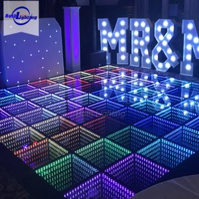 China ABS+ Tempered Glass Shopping Disco RGB New Dance Floor Led Video 3D DJ Led Dance Floor For Sale for sale