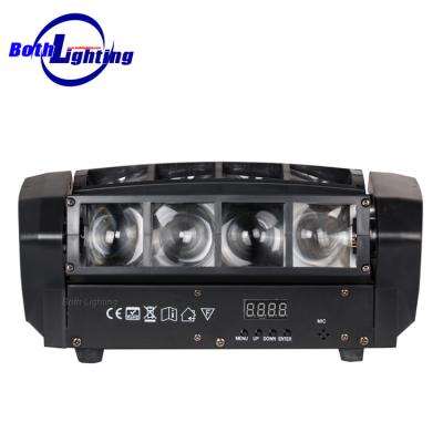 China China Supply Mini Spider 8x3W RGBW Led Moving Head Light Party Bar Stage Light Factory 283 x 151 x 110mm for sale