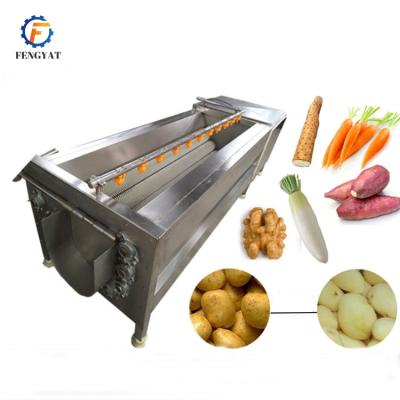 China Commercial Supplying Industrial Potato Taro Cassava Carrot Coconut Washing Peeling Machine for sale