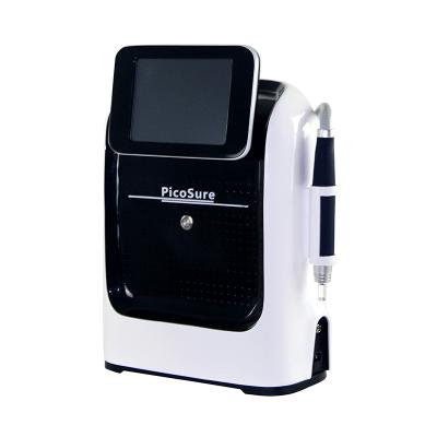 China Portable Micro 532 Picosecond Dye Removal ND YAG Laser 755 1064nm Tattoo Removal Skin Rejuvenation Q Switched Skin Whitening Machine for sale