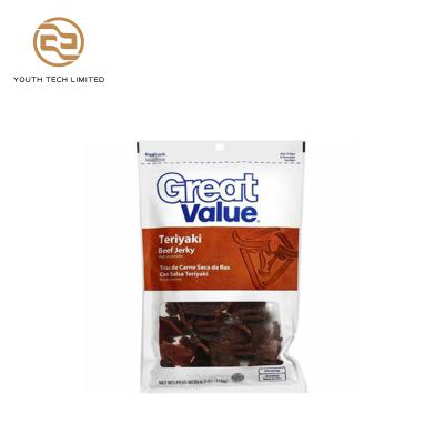 China Recyclable high quantity custom printed reusable smell prooff eco-friendly aluminum foil food packaging jerky bags for sale