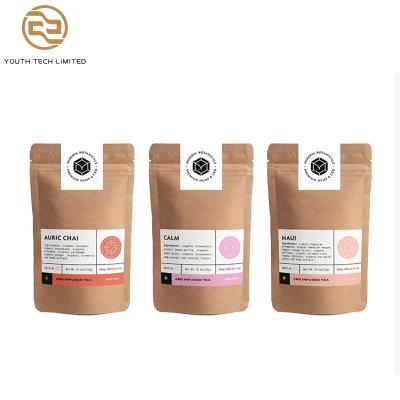 China Recyclable hot selling eco friendly biodegradable standup kraft paper zipper doypack bags for coffee for sale