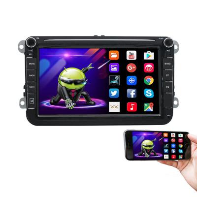 China 8 Inch Car Radio Android 9.1 Screen DSP LE RDS AM/FM Car Automotive Video For VW Passat B7 Polo Golf f GPS Navigation WIFI Mirror Link Stereo for sale