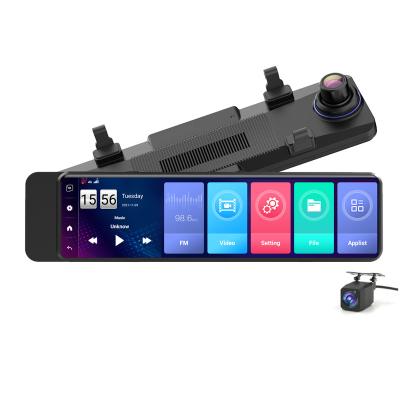 China G-sensor 11 Inch Android 8.1 Rearview Mirror Camera Dash Cam RAM 2GB+ROM32GB Dual Lens Car DVR Support ADAS 4G Wifi GPS Navigation for sale