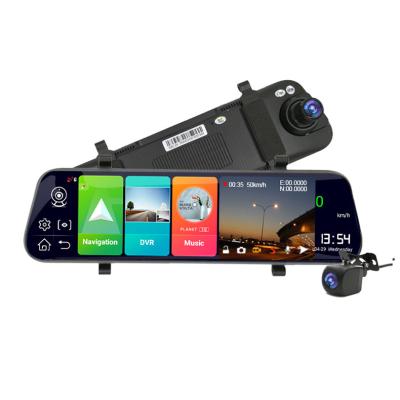 China GPS navigation 10 inch 4G car dvr camera FHD 1080P ADAS dash cam 2G+16GB Android Android WIFI driving recorder dvr rear view mirror for sale