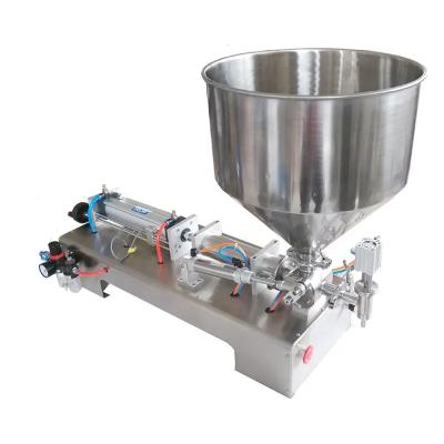 China Food CE Approved G1WV Semi Automatic Water Bottle Cream Liquid Honey Shampoo Pneumatic Filling Machines for sale