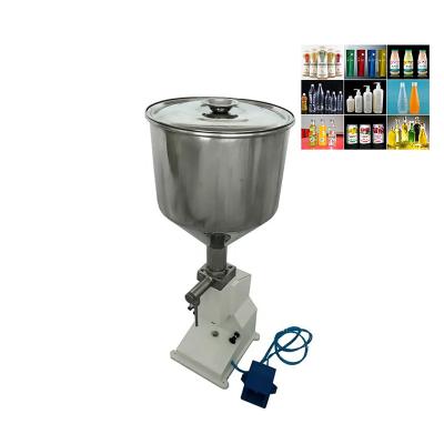 China manual food filling machine for cosmetics/semi automatic cream shampoo gel filler liquid cream filling machine for sale