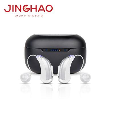 China Factory Price Best Ear Music Aid Device Dry Case Bte Listening Rechargeable Smart Hearing Aids for sale