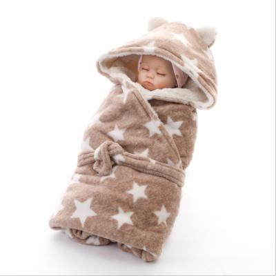 China Portable Printed Baby Wrapping Blanket Thickened Autumn and Winter Wholesale Baby Blanket Blankets for sale