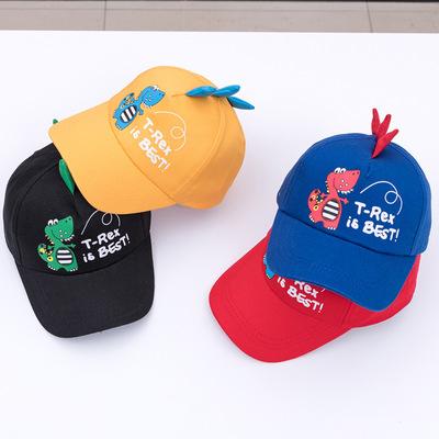 China JOINT Hot Selling Children's Dinosaur Printing Baseball Caps for sale