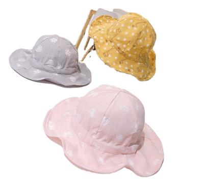 China Spring And Summer Square All-match Outdoor Cute Baby Hat With Big Brim for sale