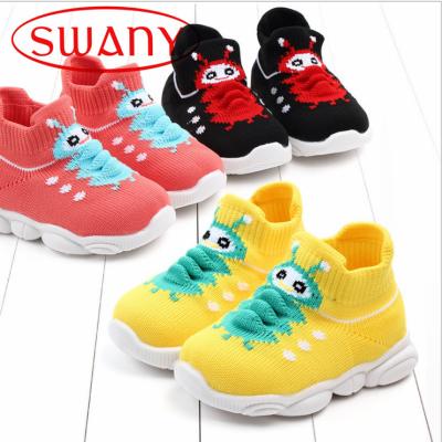 China Stylish Cartoon Knitted Newborn Breathable Baby Shoes Prewalking Shoes 15-19 for sale