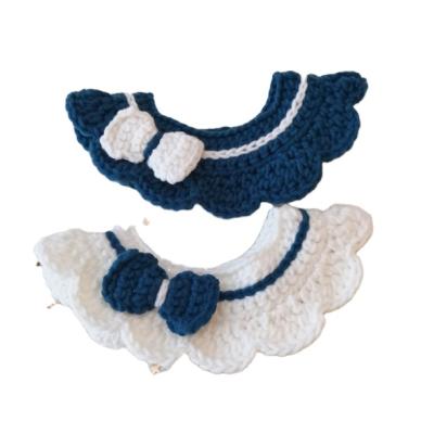 China Viable Creative Organic Cotton Pet Decoration Handwoven Cute Bow Collars for sale