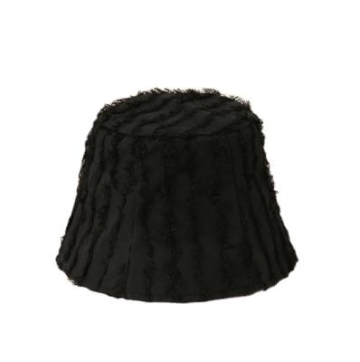 China Character Woman Wholesale Cotton Embroidered Bucket Hat Custom Logo for sale