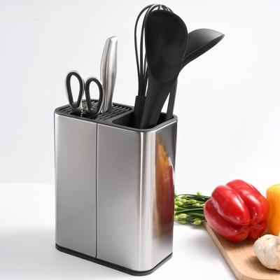 China High Quality Hot Selling Multifunctional Plastic Viable Home And Kitchen Knife Rack Tool Holder Utensil Storage for sale