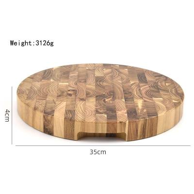 China Sustainable Home Hotel Restaurant Wholesales Wooden Rounded Chopping Board Chopping Board Best Choice For Kitchen for sale