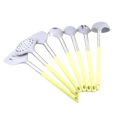 China Sustainable Wholesale Hot Selling Nylon Cookware 7pcs Utensil Set for sale