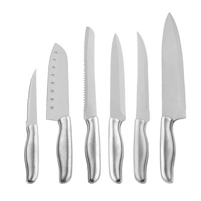 China Durable 6PCS Chef Kitchen Knives Set / Durable Stainless Steel Kitchen Knife Set For Hotel & Restaurant & Household for sale