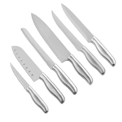 China Durable 6PCS Chef Kitchen Knives Set / Durable Stainless Steel Kitchen Knife Set For Hotel & Restaurant & Household for sale