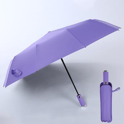 China Vintage LEDLight Sunny Umbrella Rotating Full Automatic Flashlight10Bone Sunsproof Umbrella Three Times Car Umbrella for sale