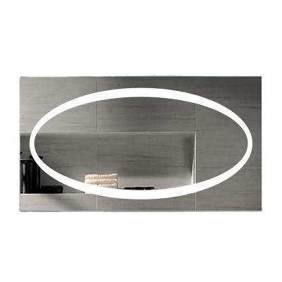 China Dubai New Bright Bathroom LED Lighted Frameless Mirror for Hilton Hotel for sale