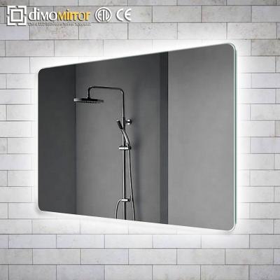 China North American style wifi blue-tooth music light bathroom LED built-in behind lighted mirror for sale