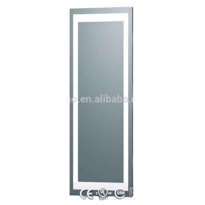 China Wholesale Bright Home Decor Bathroom Bedroom Dressing Room Standing Integral LED Lighted Mirror for sale